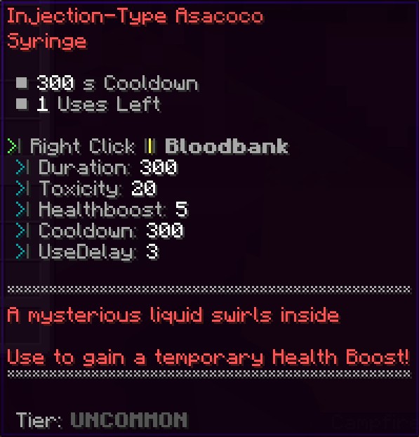 Minecraft Hero Injection Recipe Items | HoloCraft Official Website